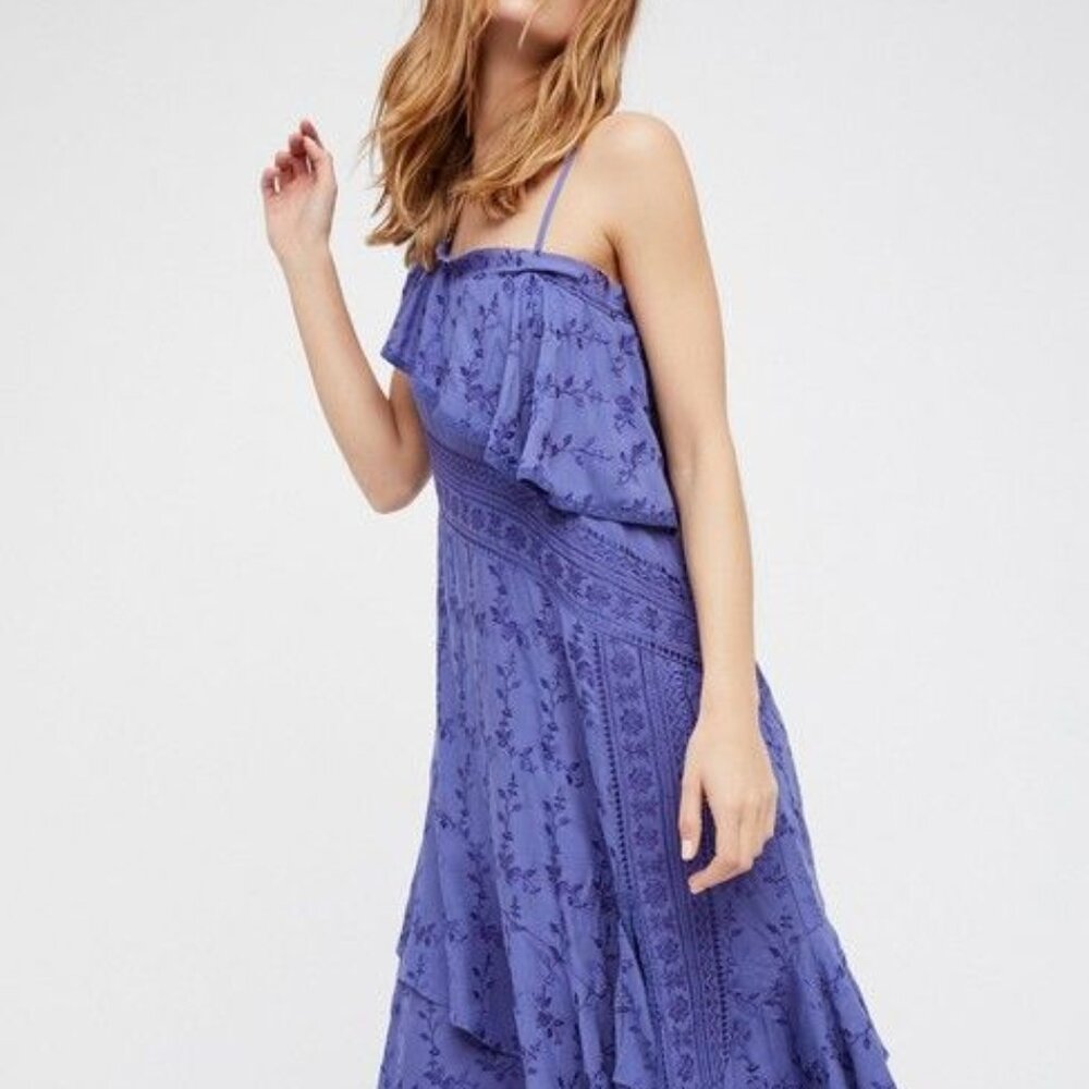 Free People Eastern Sun Midi Dress, Size L